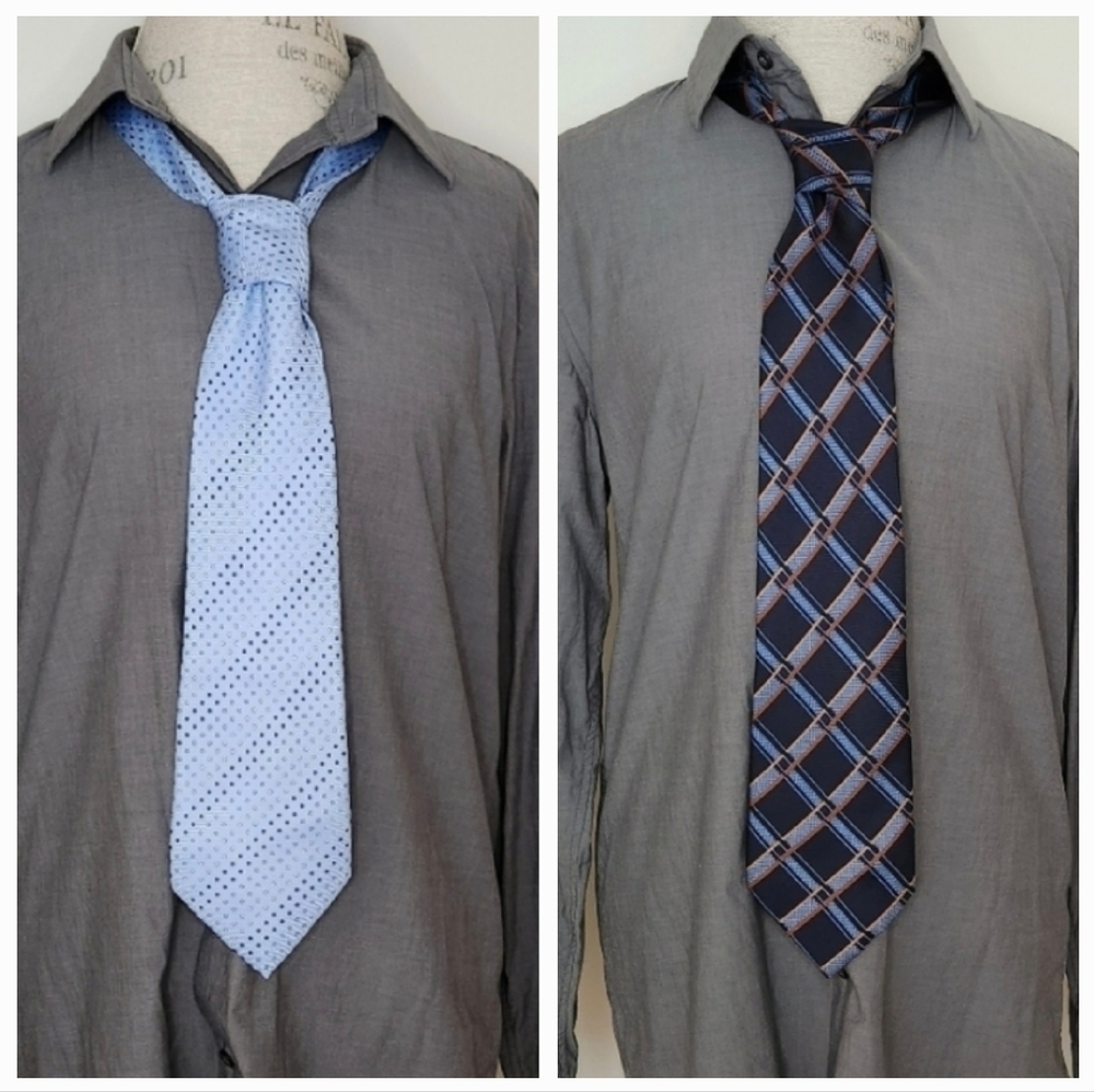 Vintage Bijoux Terner Silk Tie x2